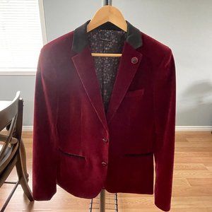 Lief Horsens Wine Red Blazer 38R